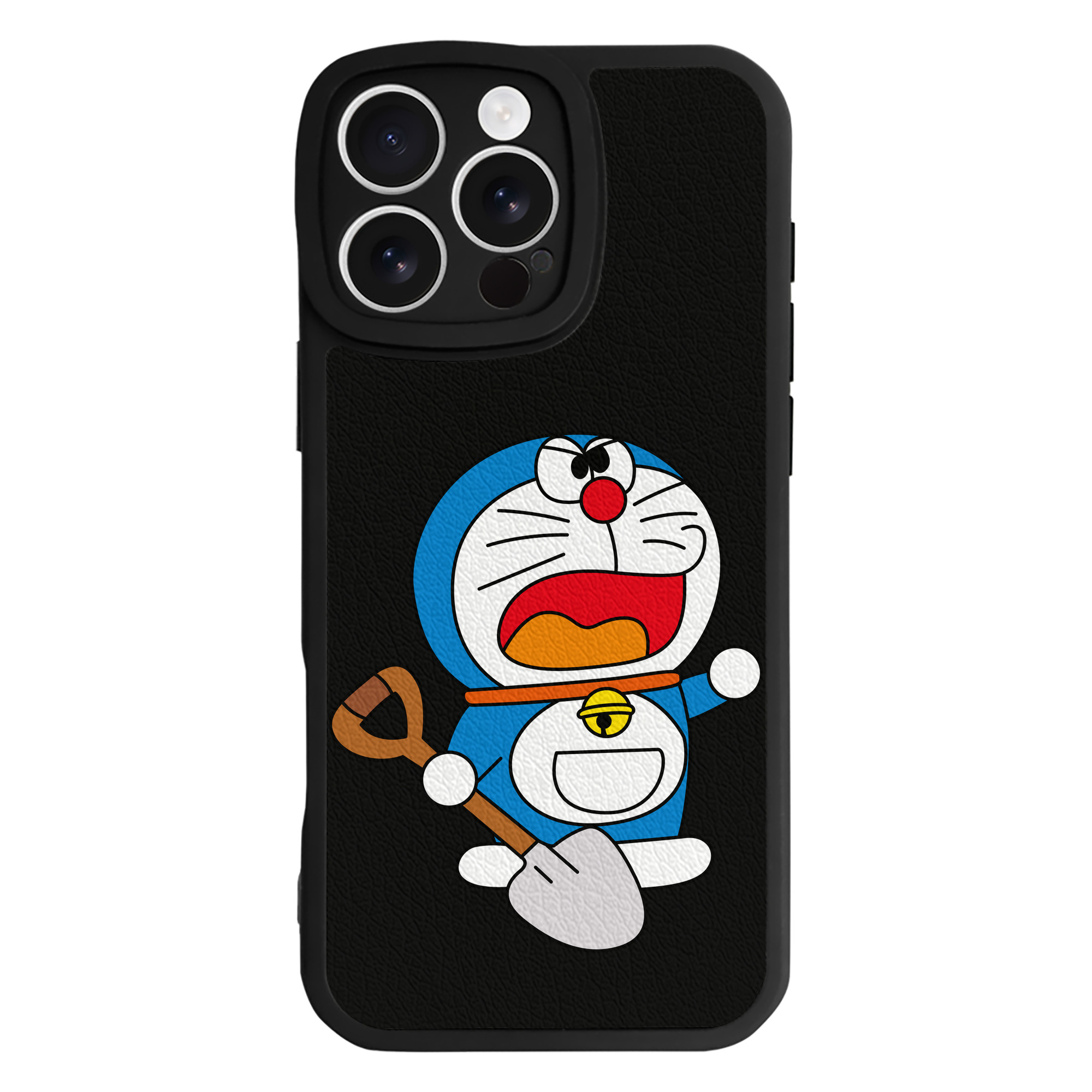 （画像用） ドラえもん Doraemon 【iPhone 16シリーズ対応】シリコンスマホケース（レザー調） 材質：シリコン